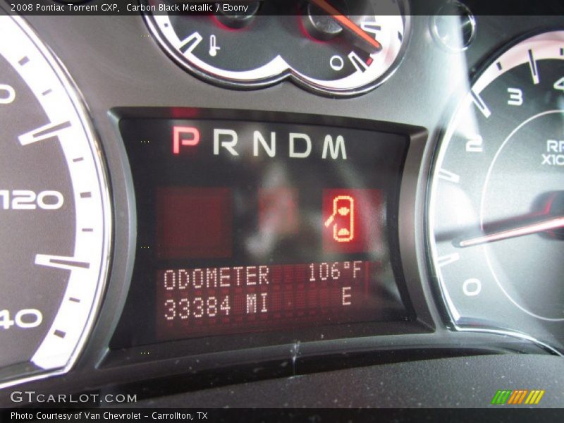 Carbon Black Metallic / Ebony 2008 Pontiac Torrent GXP