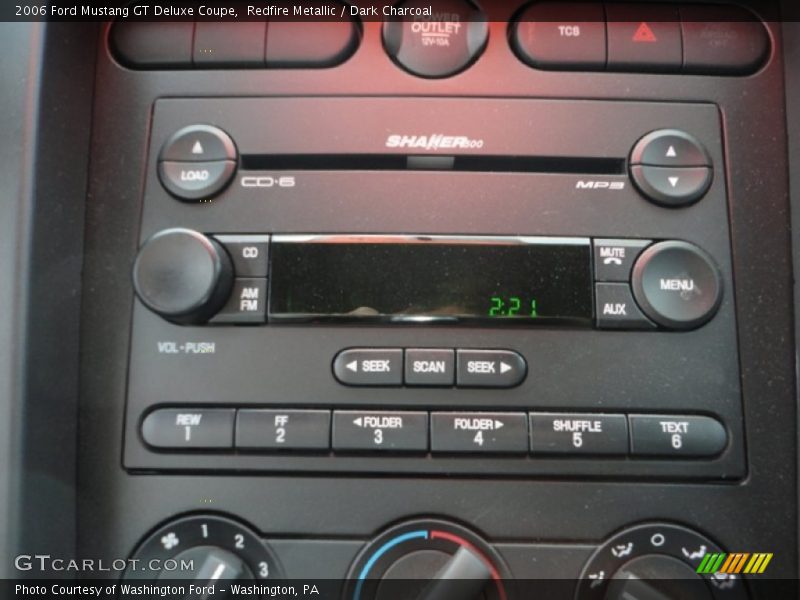 Audio System of 2006 Mustang GT Deluxe Coupe