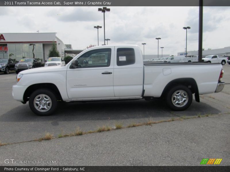 Super White / Graphite Gray 2011 Toyota Tacoma Access Cab