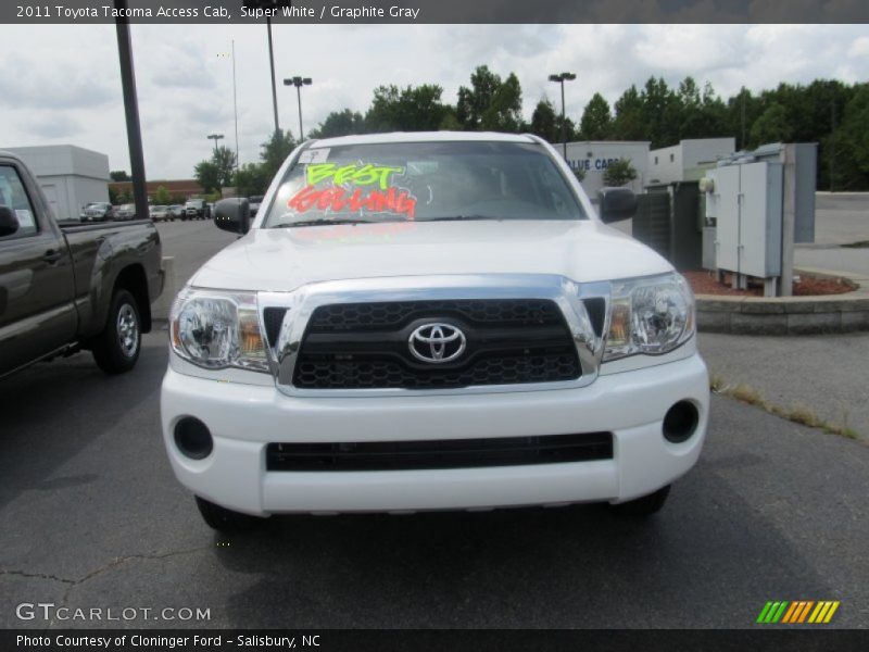 Super White / Graphite Gray 2011 Toyota Tacoma Access Cab