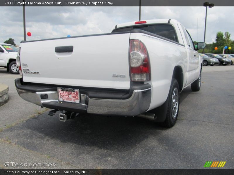 Super White / Graphite Gray 2011 Toyota Tacoma Access Cab