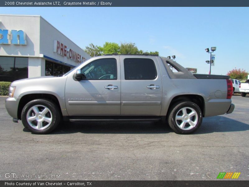 Graystone Metallic / Ebony 2008 Chevrolet Avalanche LTZ