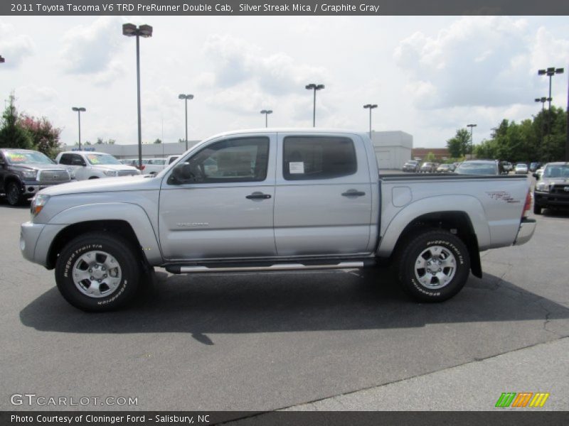 Silver Streak Mica / Graphite Gray 2011 Toyota Tacoma V6 TRD PreRunner Double Cab