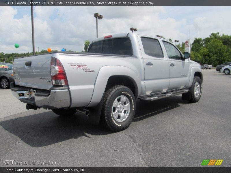 Silver Streak Mica / Graphite Gray 2011 Toyota Tacoma V6 TRD PreRunner Double Cab
