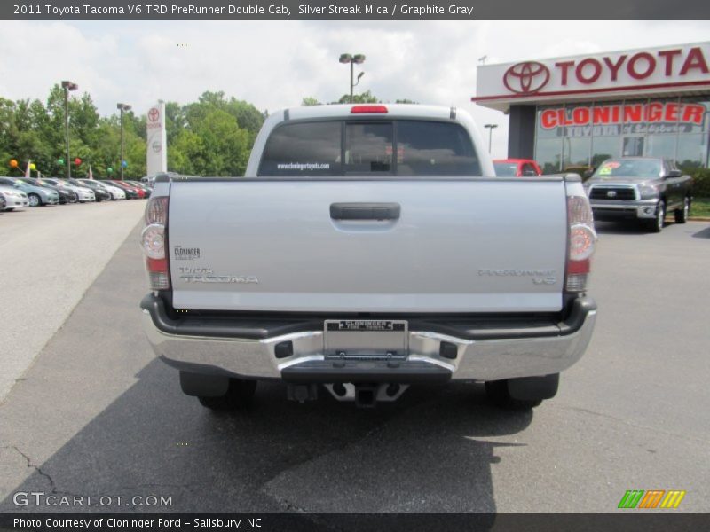 Silver Streak Mica / Graphite Gray 2011 Toyota Tacoma V6 TRD PreRunner Double Cab