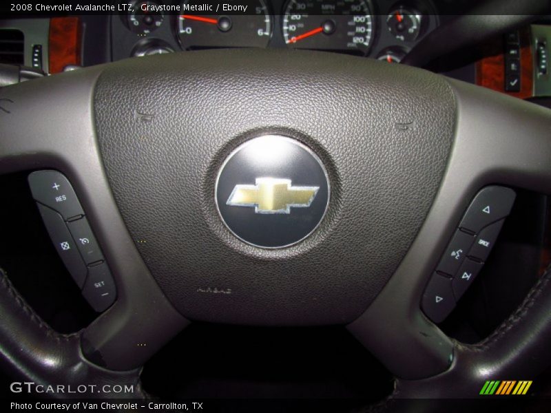 Graystone Metallic / Ebony 2008 Chevrolet Avalanche LTZ