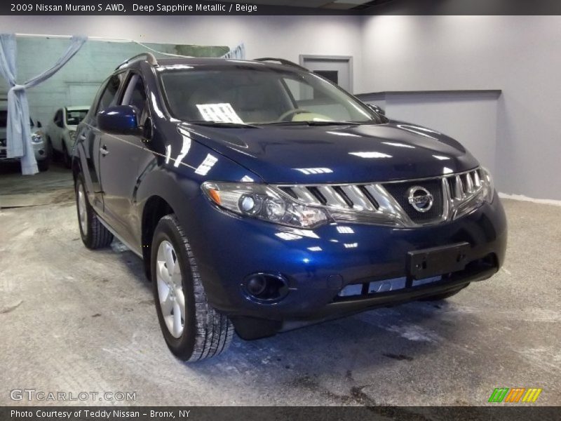 Deep Sapphire Metallic / Beige 2009 Nissan Murano S AWD
