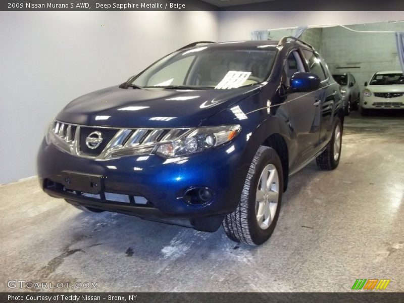 Deep Sapphire Metallic / Beige 2009 Nissan Murano S AWD