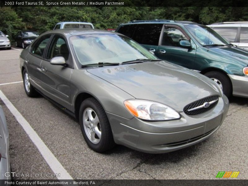 Spruce Green Metallic / Medium Parchment 2003 Ford Taurus SE