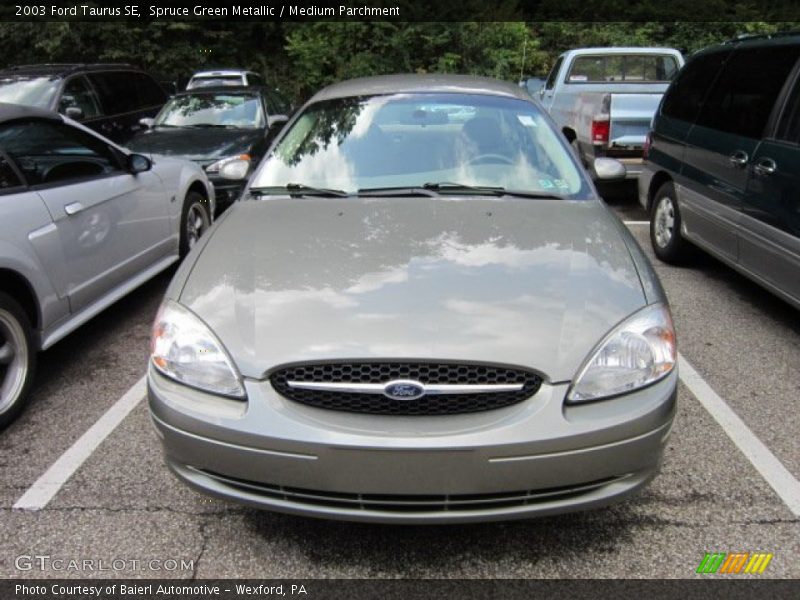 Spruce Green Metallic / Medium Parchment 2003 Ford Taurus SE
