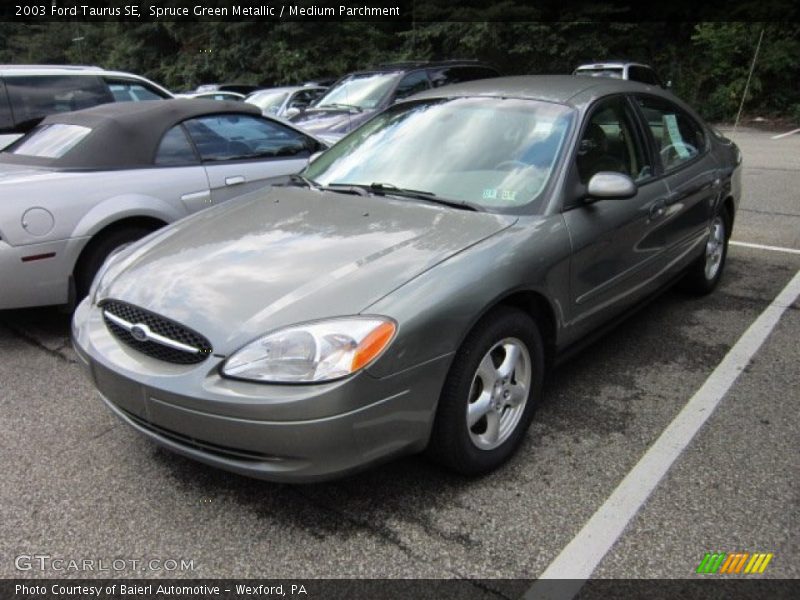 Spruce Green Metallic / Medium Parchment 2003 Ford Taurus SE