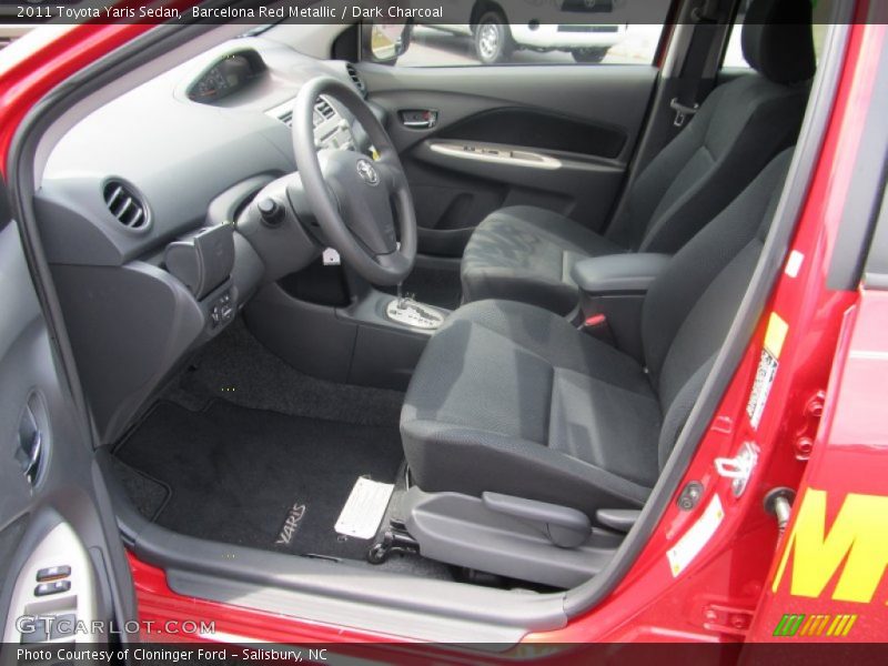 Barcelona Red Metallic / Dark Charcoal 2011 Toyota Yaris Sedan