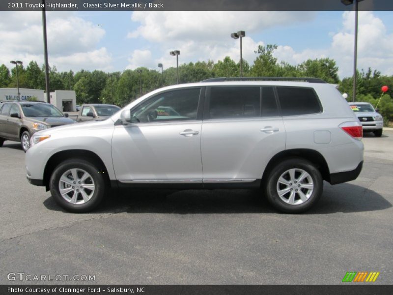 Classic Silver Metallic / Black 2011 Toyota Highlander