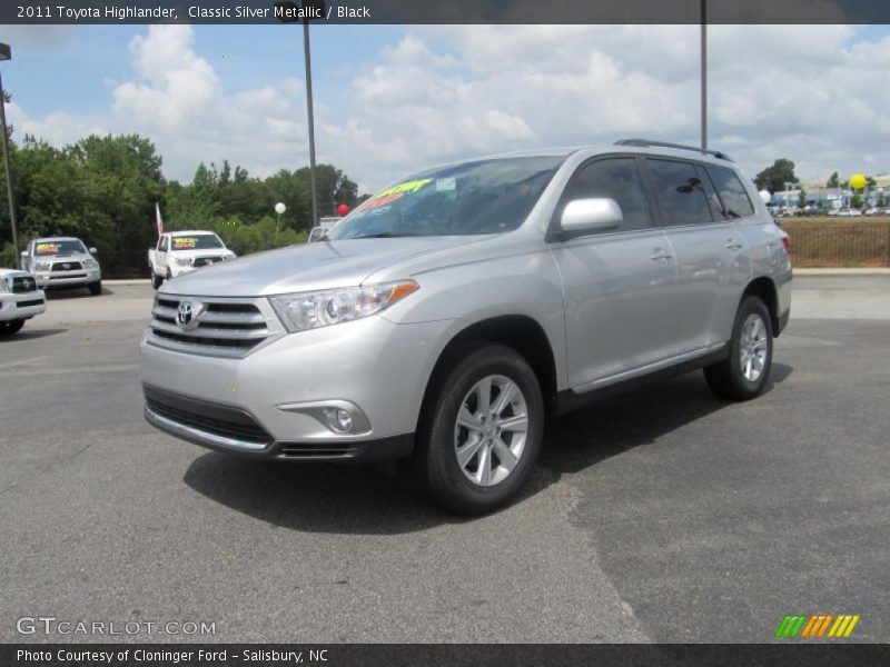 Classic Silver Metallic / Black 2011 Toyota Highlander