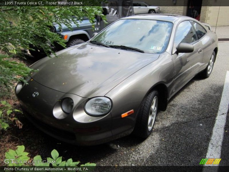 Topaz Metallic / Black 1995 Toyota Celica GT