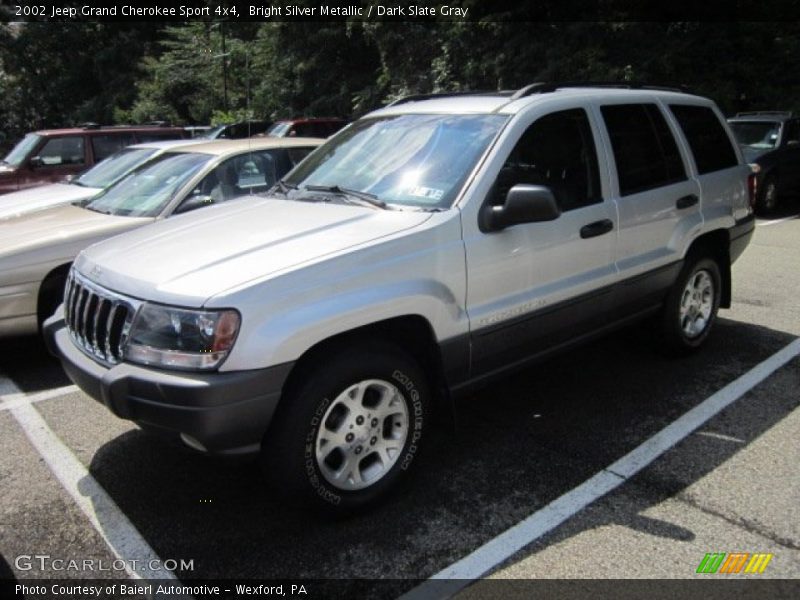 Bright Silver Metallic / Dark Slate Gray 2002 Jeep Grand Cherokee Sport 4x4