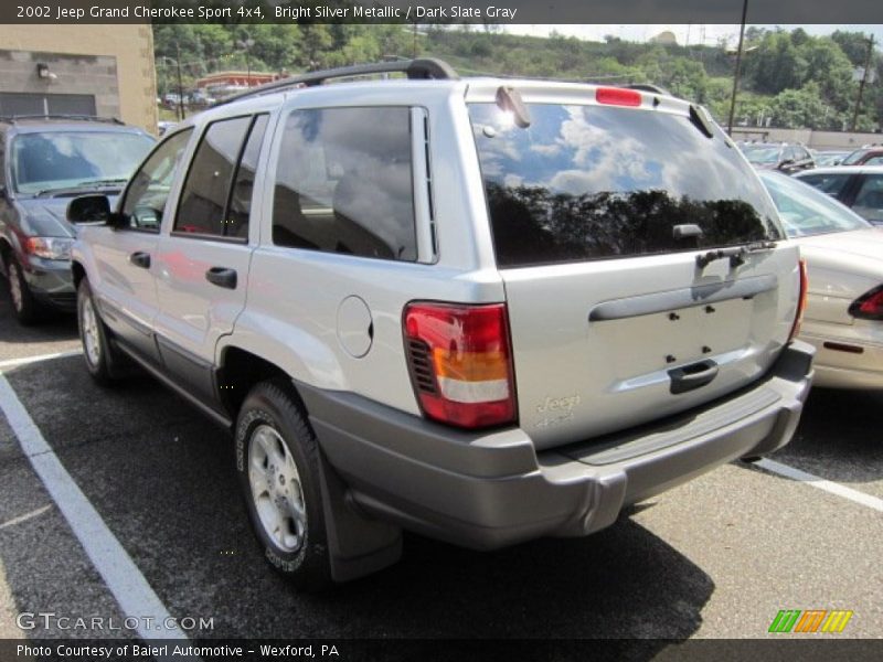 Bright Silver Metallic / Dark Slate Gray 2002 Jeep Grand Cherokee Sport 4x4