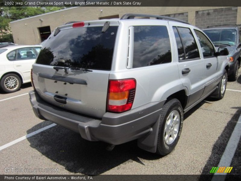 Bright Silver Metallic / Dark Slate Gray 2002 Jeep Grand Cherokee Sport 4x4
