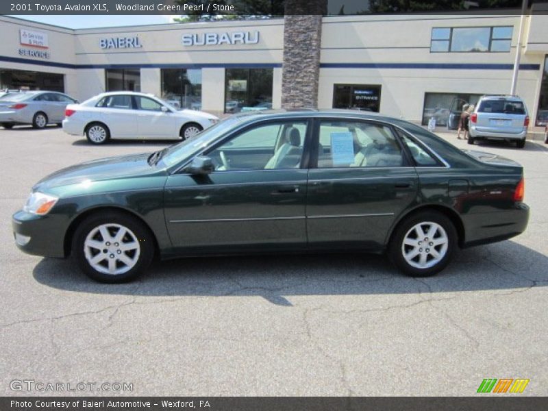 Woodland Green Pearl / Stone 2001 Toyota Avalon XLS