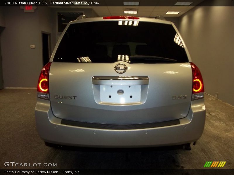 Radiant Silver Metallic / Gray 2008 Nissan Quest 3.5 S