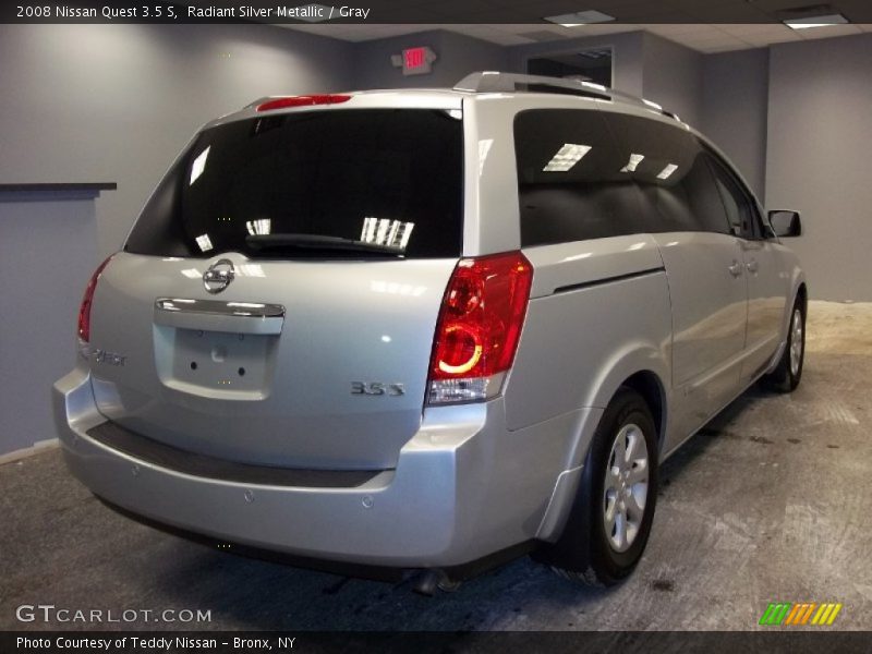 Radiant Silver Metallic / Gray 2008 Nissan Quest 3.5 S