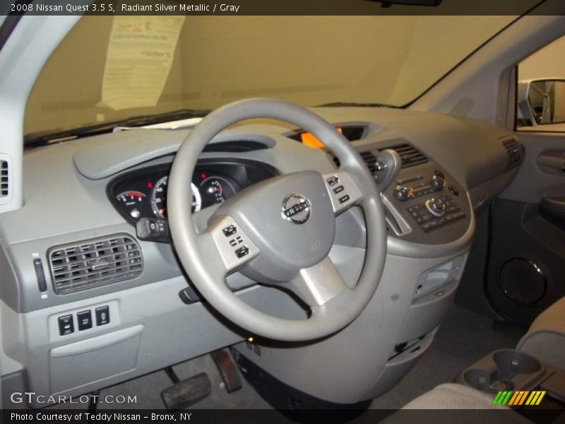 Radiant Silver Metallic / Gray 2008 Nissan Quest 3.5 S