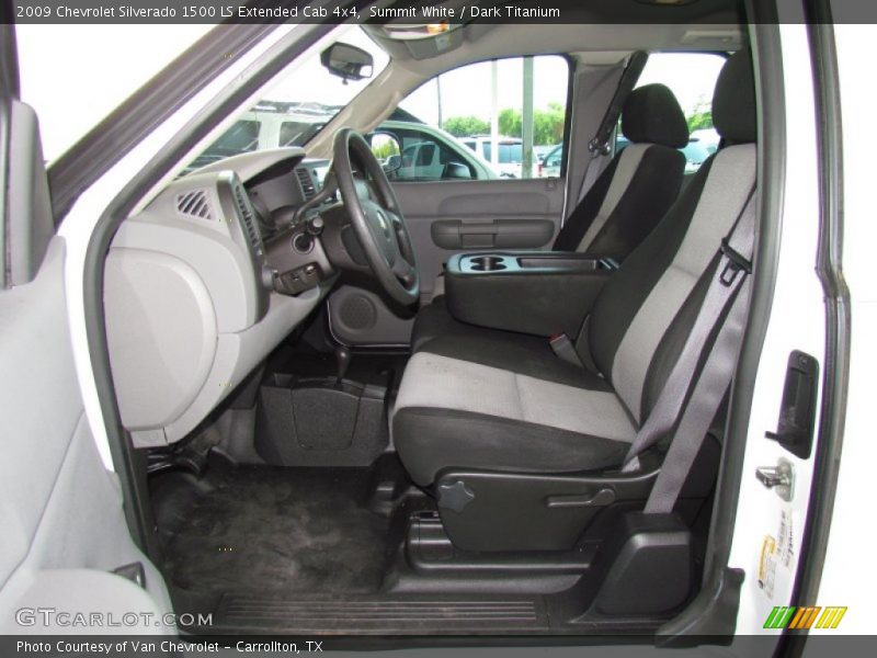 Summit White / Dark Titanium 2009 Chevrolet Silverado 1500 LS Extended Cab 4x4