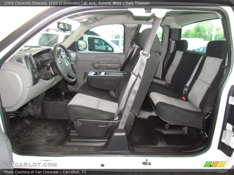 Summit White / Dark Titanium 2009 Chevrolet Silverado 1500 LS Extended Cab 4x4