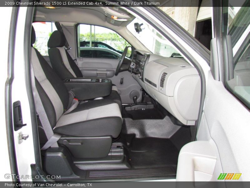 Summit White / Dark Titanium 2009 Chevrolet Silverado 1500 LS Extended Cab 4x4