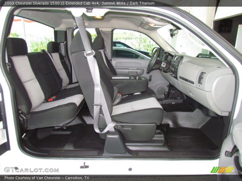 Summit White / Dark Titanium 2009 Chevrolet Silverado 1500 LS Extended Cab 4x4