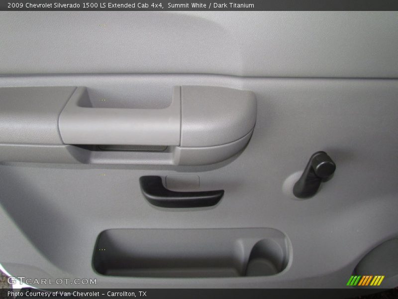 Summit White / Dark Titanium 2009 Chevrolet Silverado 1500 LS Extended Cab 4x4