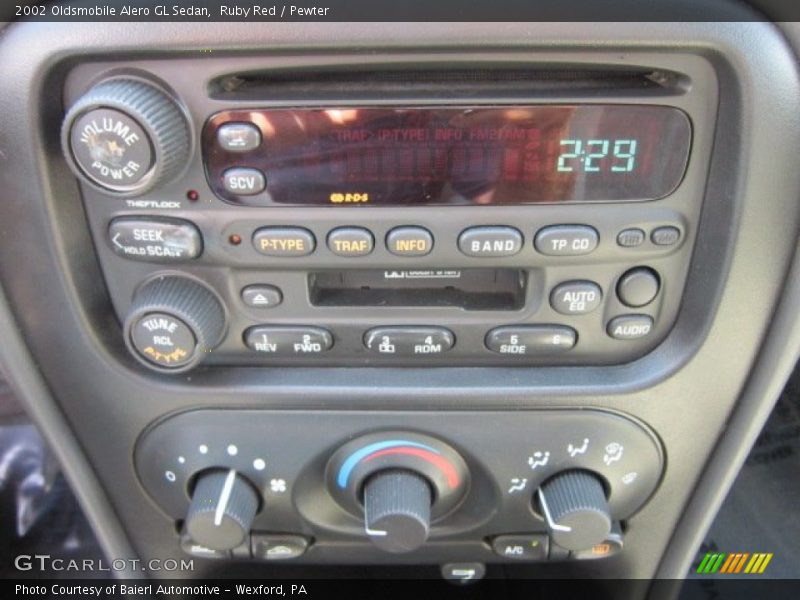 Ruby Red / Pewter 2002 Oldsmobile Alero GL Sedan