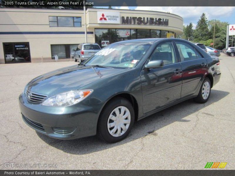 Aspen Green Pearl / Taupe 2005 Toyota Camry LE