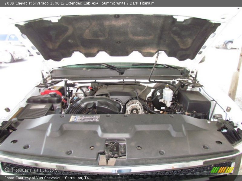 Summit White / Dark Titanium 2009 Chevrolet Silverado 1500 LS Extended Cab 4x4