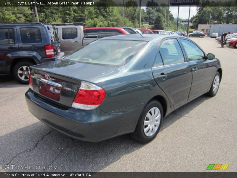 Aspen Green Pearl / Taupe 2005 Toyota Camry LE