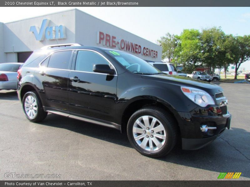 Black Granite Metallic / Jet Black/Brownstone 2010 Chevrolet Equinox LT