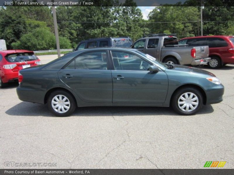 Aspen Green Pearl / Taupe 2005 Toyota Camry LE