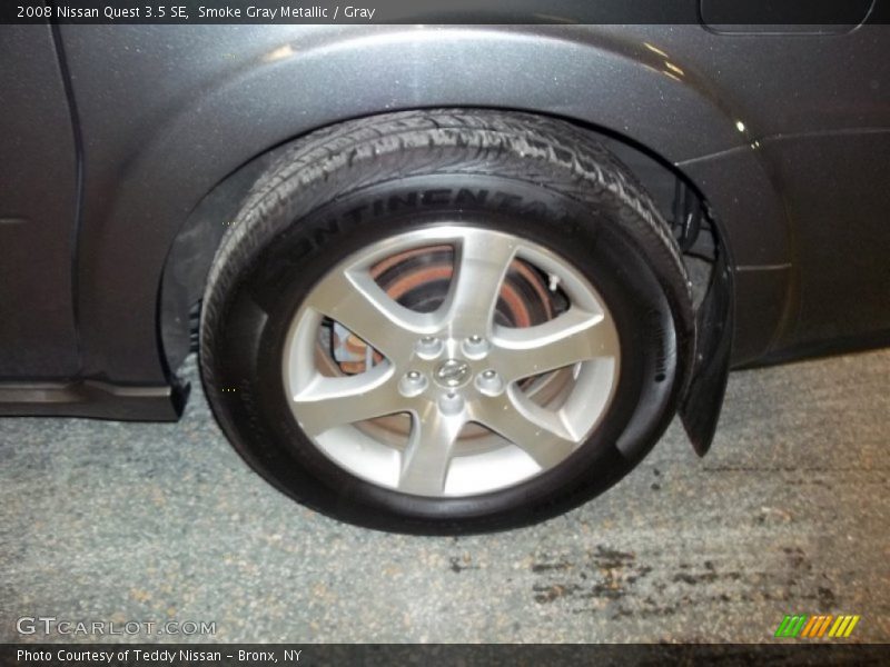 Smoke Gray Metallic / Gray 2008 Nissan Quest 3.5 SE