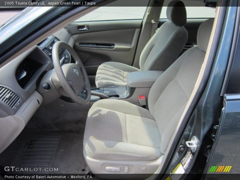 Aspen Green Pearl / Taupe 2005 Toyota Camry LE