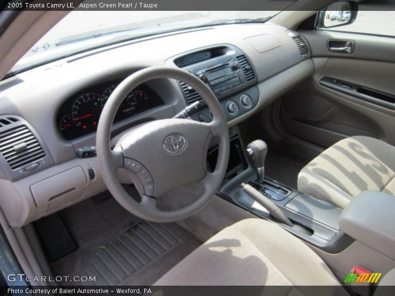 Aspen Green Pearl / Taupe 2005 Toyota Camry LE