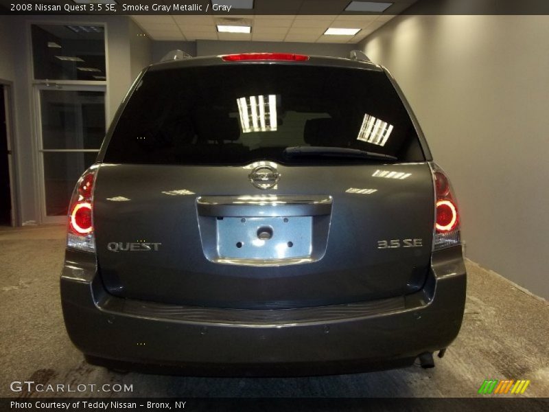 Smoke Gray Metallic / Gray 2008 Nissan Quest 3.5 SE