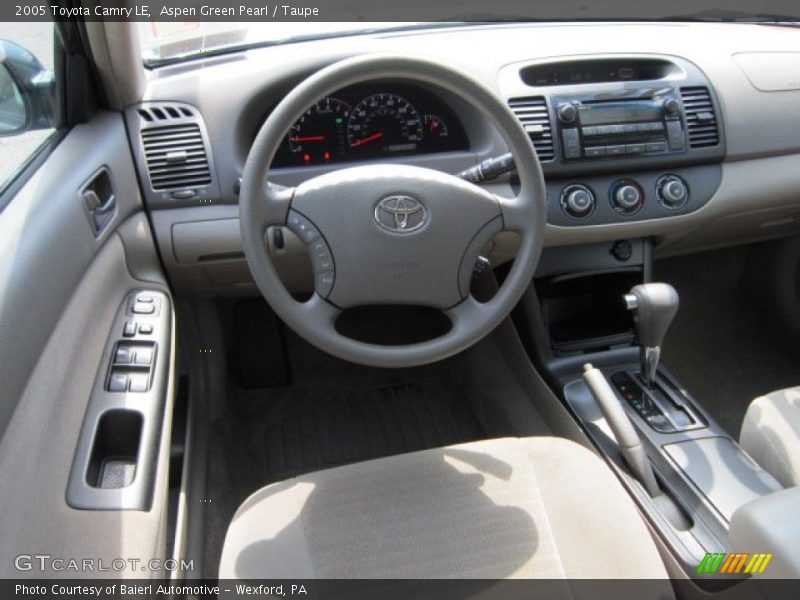 Aspen Green Pearl / Taupe 2005 Toyota Camry LE