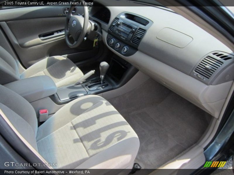 Aspen Green Pearl / Taupe 2005 Toyota Camry LE