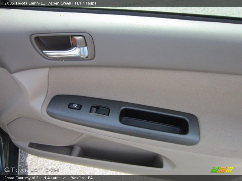 Aspen Green Pearl / Taupe 2005 Toyota Camry LE
