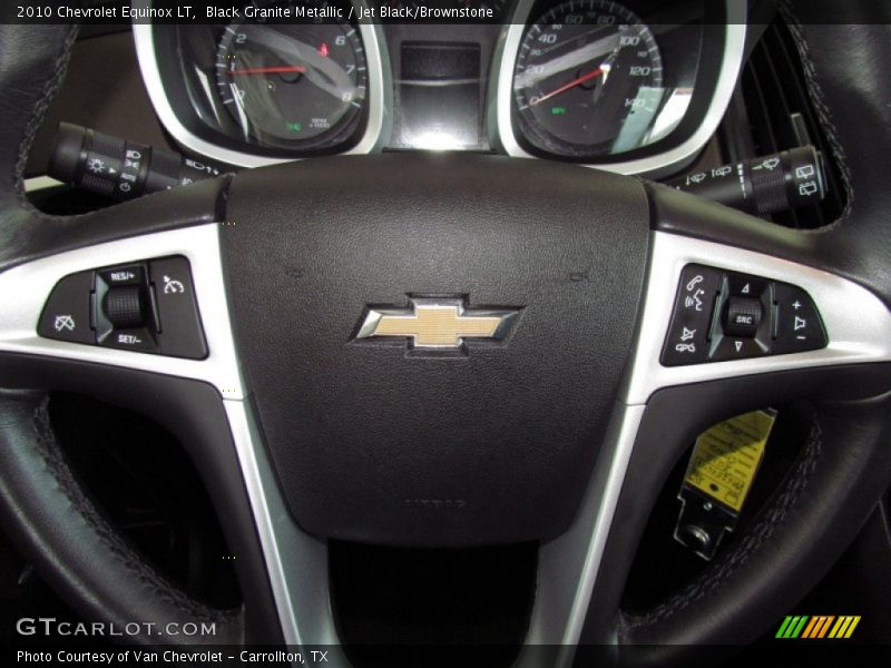 Black Granite Metallic / Jet Black/Brownstone 2010 Chevrolet Equinox LT