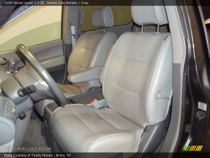 Smoke Gray Metallic / Gray 2008 Nissan Quest 3.5 SE
