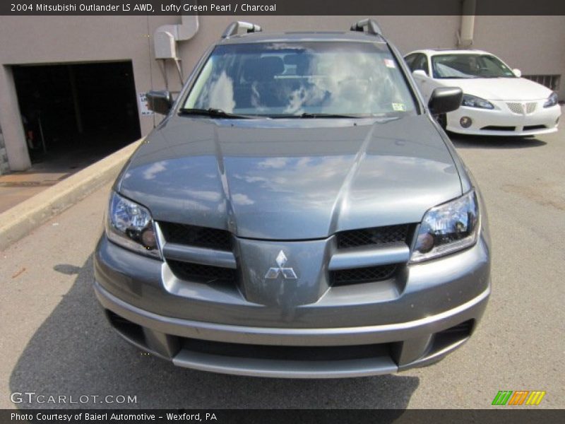 Lofty Green Pearl / Charcoal 2004 Mitsubishi Outlander LS AWD