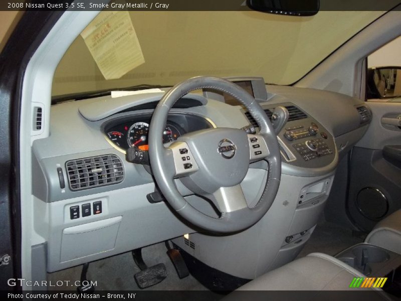 Smoke Gray Metallic / Gray 2008 Nissan Quest 3.5 SE