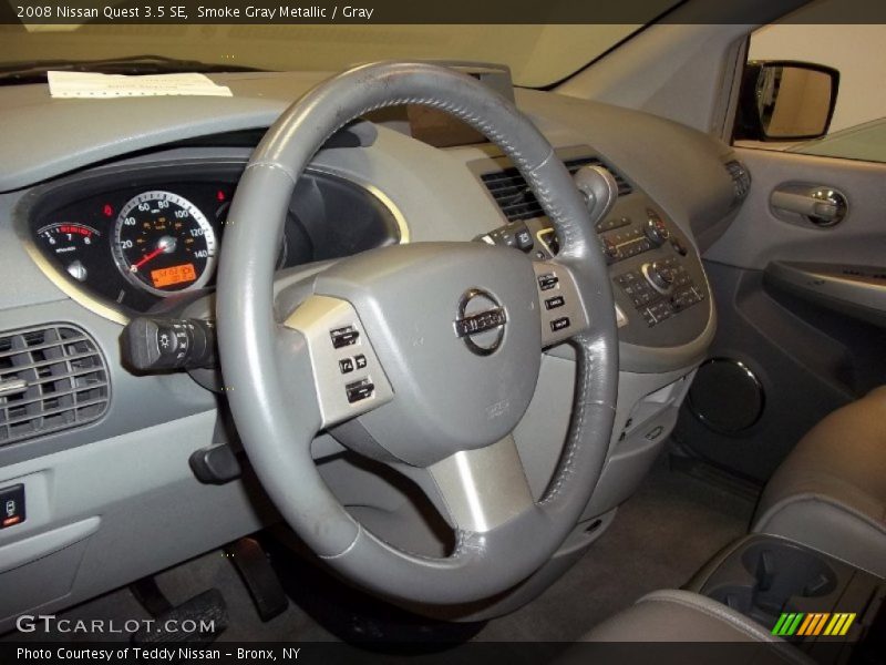 Smoke Gray Metallic / Gray 2008 Nissan Quest 3.5 SE
