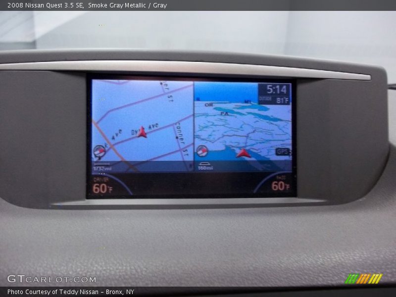 Smoke Gray Metallic / Gray 2008 Nissan Quest 3.5 SE